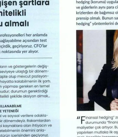 Business Life / Yapısal Risk Yönetim Stratejilerini Çok Önemsiyorum