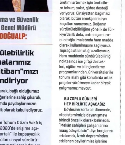 BusinessLife / İtici gücümüz, dayanışma içerisinde sürdürülebilir bir dünya için çalışmak