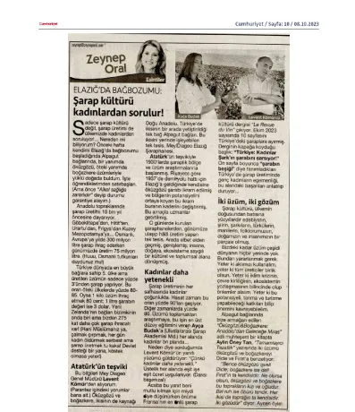 Cumhuriyet / Elazığ'da Bağbozumu