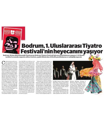 Dünya / Bodrum, 1. Uluslararası Tiyatro Festivali’nin heyecanını yaşıyor