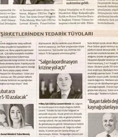 Dünya Gazetesi / Veri Analitiği Artık Şirketlerin Merkezinde