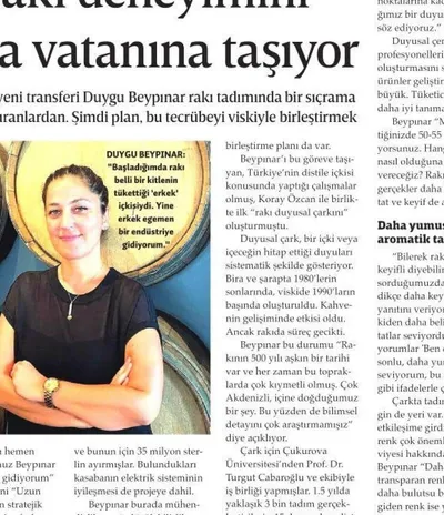 Gazete Oksijen / 17 yıllık rakı deneyimini viskinin ana vatanına taşıyor