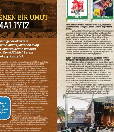 KAFA Dergisi / Sanattan Beslenen Bir Umut Ortaya Koymak Zorundayız