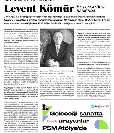 PSM Dergi / Levent Kömür ile PSM Atölye Hakkında
