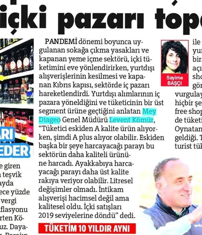 Sözcü / Free Shop ve Kıbrıs İç Satışlara Kaydı, İçki Pazarı Toparlandı